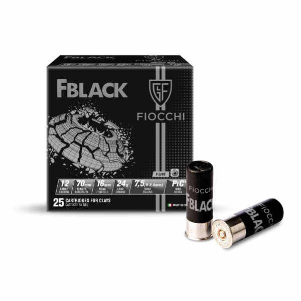 Cartucho Fiocchi 12 Ga FBlack Valor Unidade